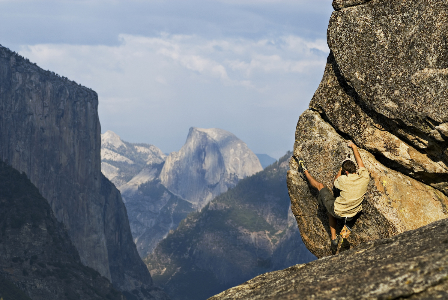 Yosemite is known as the rock climbing centre in the US