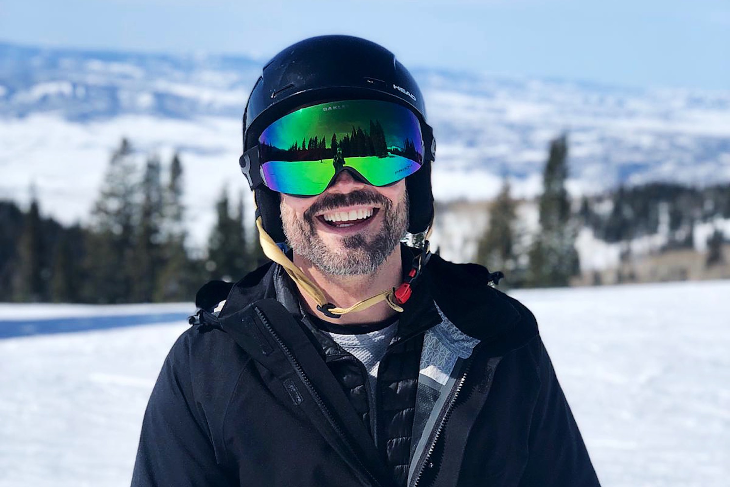 Adam skiing in Utah