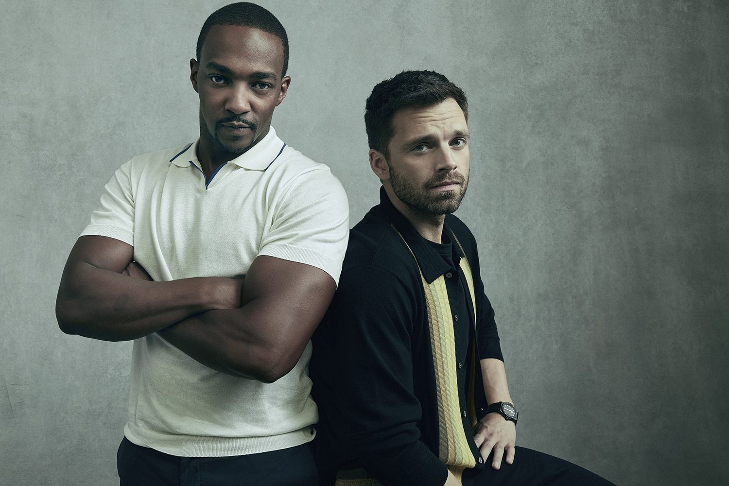 Anthony Mackie and Sebastian Stan