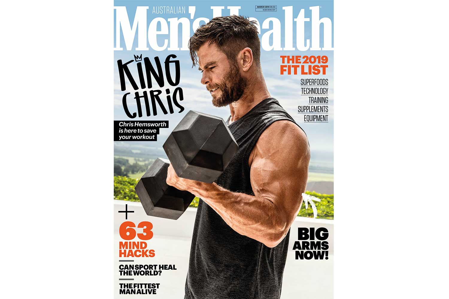 Chris Hemsworth Men's Health Cover