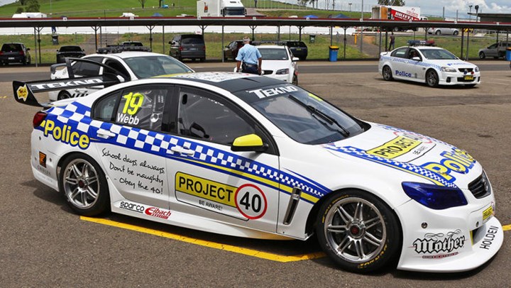 holden V8 police car