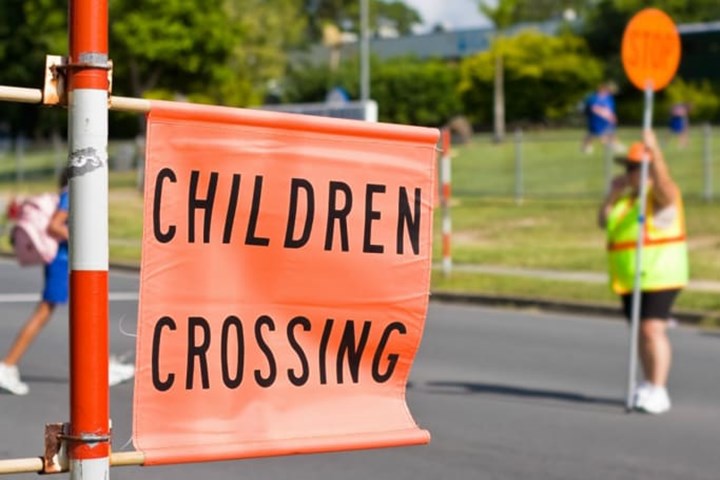 children's crossing sign