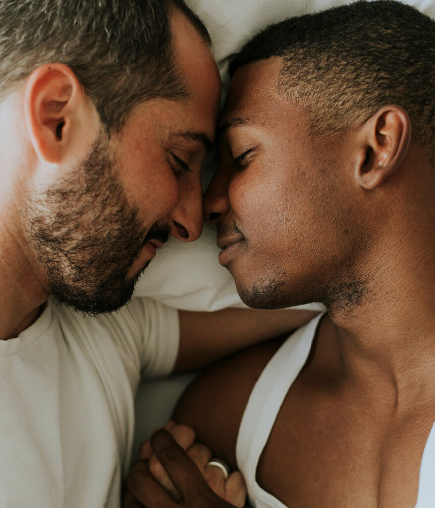 same sex interracial couple